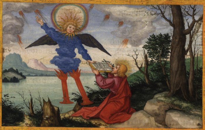 mighty angel with little book