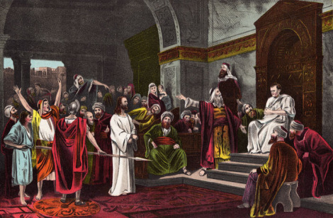 Jesus before Pilat