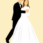 Marriage bride and groom