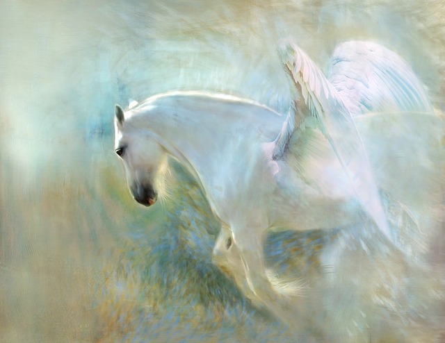 White Angelic Horse