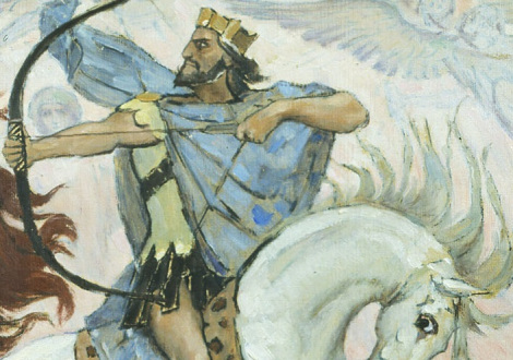 Jesus on white horse