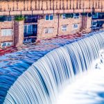 water flowing from the city