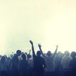 a large crowd