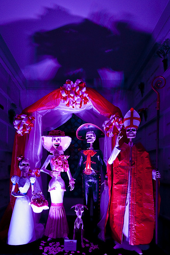 Pope as a skeleton person