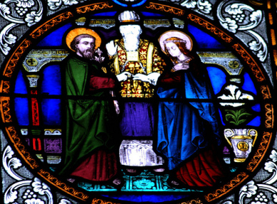 Stained glass church picture