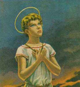 child clothed in white