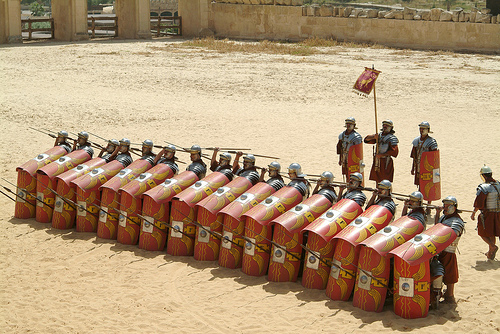 soldiers in array