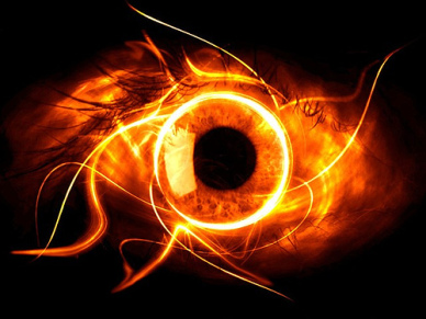 Eye like fire