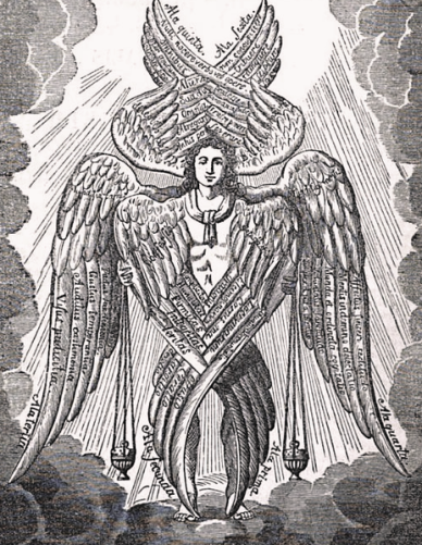 Cherub with Face of a Man